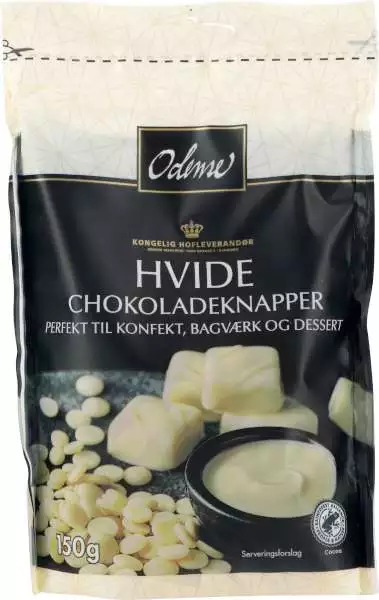 Odense Ljus Chokladknappar - White Baking-Chocolate 150 g-Swedishness