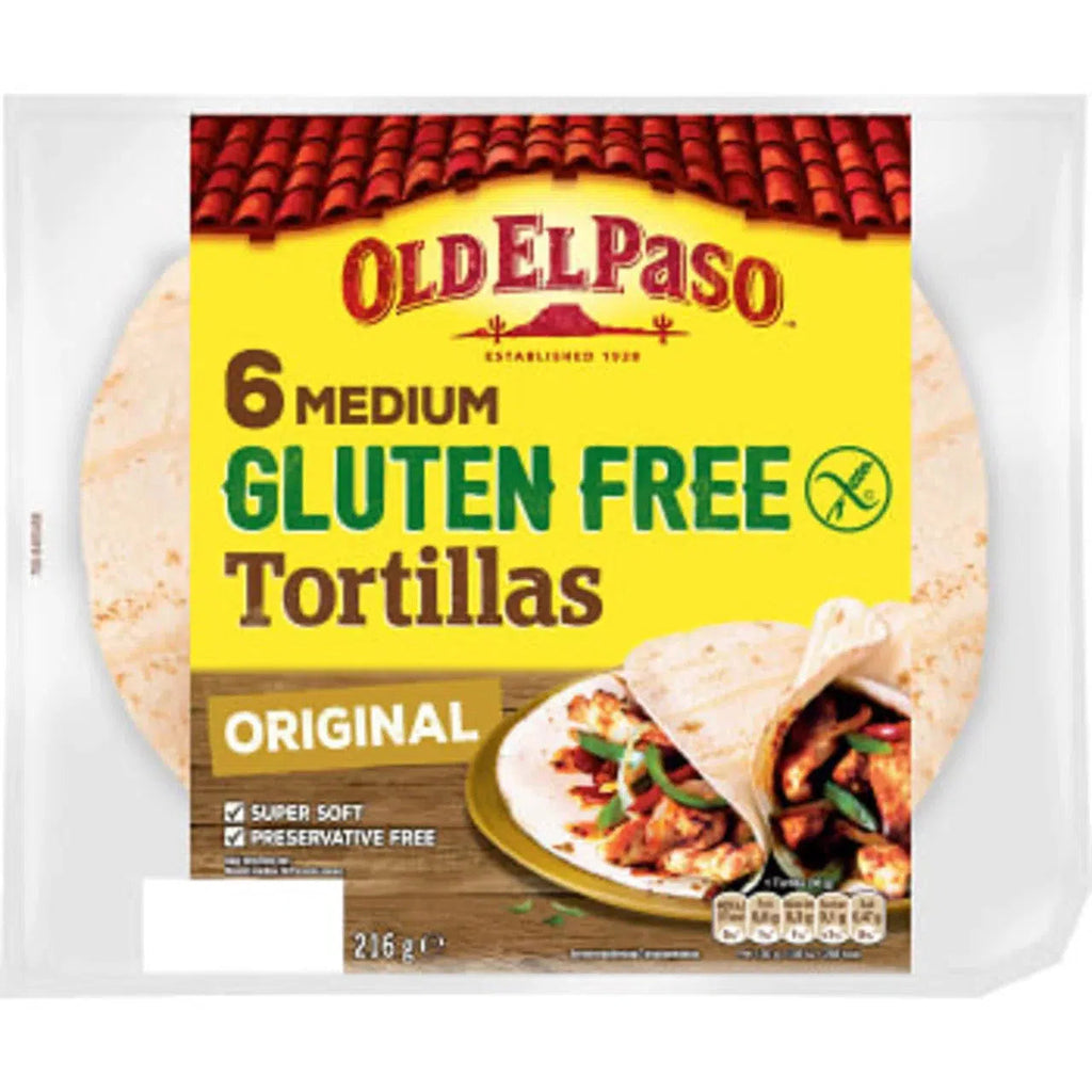 Old el Paso Tacobröd Tortilla Glutenfri - Tortilla Wraps 6-p Gluten-free - 216 g-Swedishness