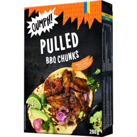 Oumph! Pulled BBQ Chunks Fryst - Frozen BBQ Chunks - 280 g-Swedishness