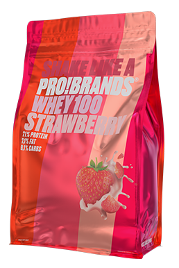 PRO BRANDS Whey Protein powder Strawberry 500g-Swedishness