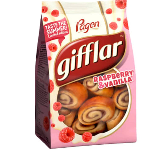 Pågen Gifflar Raspberry - Raspberry Minibuns - 260g-Swedishness