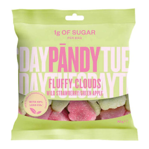 Pändy Godis Fluffy Cloud Smultron Äpple - Candy Fluffy Cloud Donut Apple - 50g-Swedishness