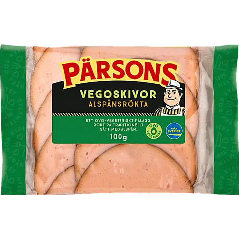 Pärsons Vegoskivor Alspånsrökt - Vego slices Alspånsrokt - 100 g-Swedishness