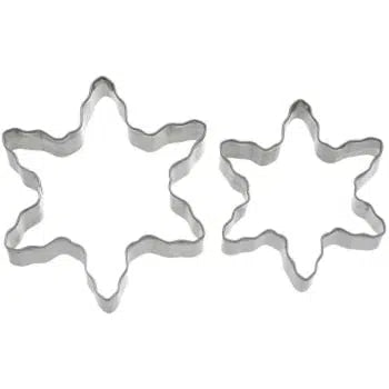 Pepparkaksform Snöstjärneset 2 st - Gingerbread Snowflakes Cookie Cutter 2p-Swedishness