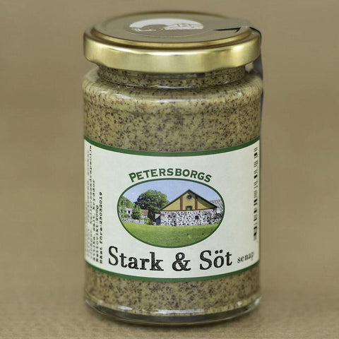 Petersborg Senap Stark & söt - Strong & Sweet mustard 200g-Swedishness
