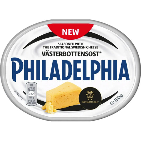 Philadelphia Färskost med Västerbottensost - Cream cheese with Västerbottensost 150 g-Swedishness