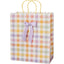 Presentpåse Bow flerfärgad - Gift bag Bow multicolor 19x22cm-Swedishness