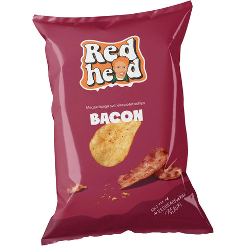 Redhead Chips Bacon - Potato Chips Bacon- 150g-Swedishness