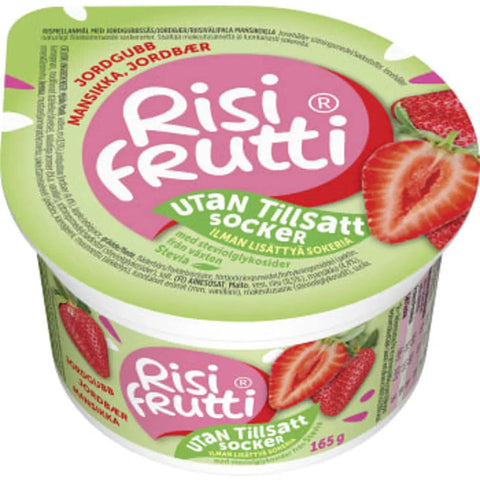 Risifrutti Mellanmål Jordgubb Utan tillsatt socker - Snack Strawberry No added sugar - 165 g-Swedishness