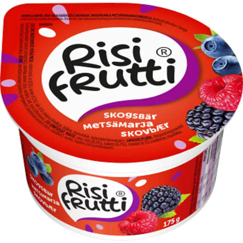 Risifrutti Mellanmål Skogsbär - Snack Forest berries - 175 g-Swedishness