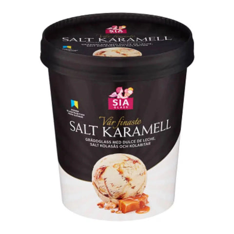 SIA GLASS Gräddglass Vår Finaste Salt Karamell  - Ice cream Our Finest salted caramel - 500ml-Swedishness