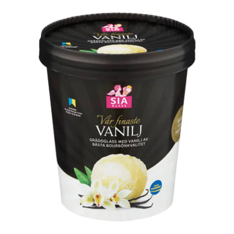SIA GLASS Gräddglass Vår Finaste Vanilj  - Ice cream Our Finest Vanilla - 500ml-Swedishness