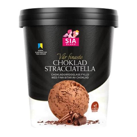 SIA GLASS Vår Finaste Choklad Stracciatella - Our Finest Chocolate Stracciatella - 500ml-Swedishness