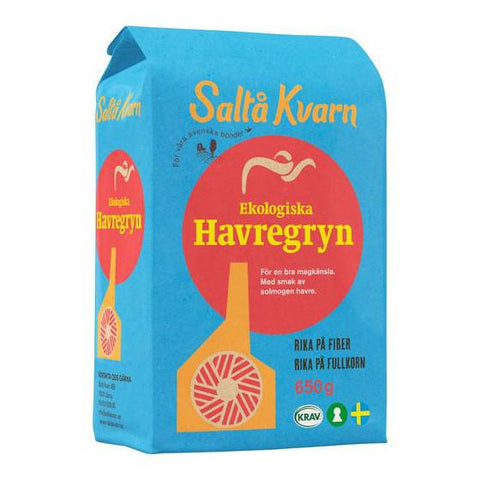 Saltå Kvarn Havregryn EKO KRAV - Oatmeal ECO 650g-Swedishness
