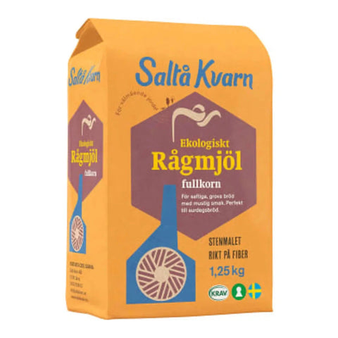 Saltå Kvarn Rågmjöl EKO KRAV - Rye flour ECO - 1.25kg-Swedishness