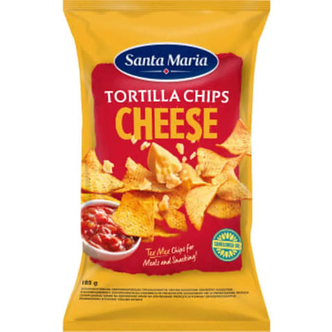 Santa Maria Tortilla Chips Cheese - Tortilla Strips - 185g-Swedishness