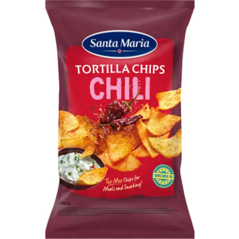 Santa Maria Tortilla Chips Chili- Tortilla Strips - 185g-Swedishness