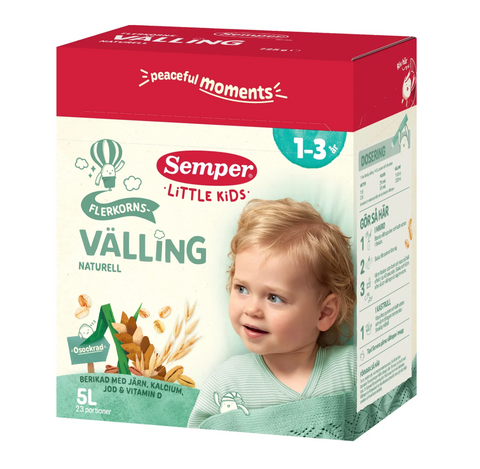 Semper Flerkornsvälling Naturell fr 2år - Milk Gruel 2 years 5L-Swedishness