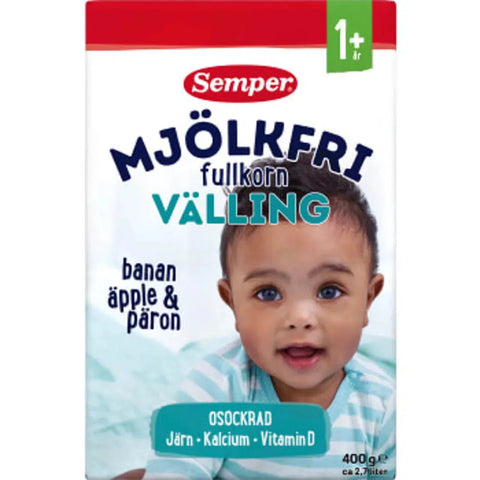 Semper Mjölkfri Fullkornsvälling fr 1år - Milkfree Whole grain Gruel 1 y - 400g-Swedishness