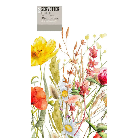 Servett Vallmo - Napkin Poppy 20 cm, 15-p-Swedishness