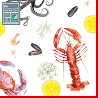 Servetter Kräftskiva ICA - Crayfish Party Napkin 33 cm, 20p-Swedishness