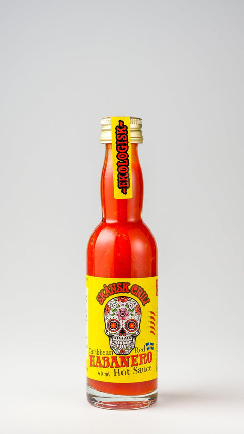 Skånsk Chili Caribbean Red Habanero EKO Hot Sauce - 40 ml-Swedishness