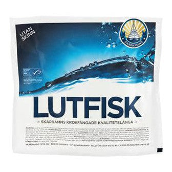 Skärhamns Lutfisk utan skinn - Lardfish w/o skin app. 0.9- 1.0 kg-Swedishness