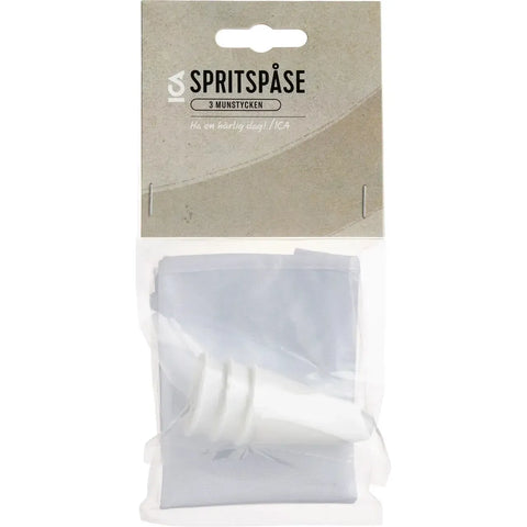 Spritspåse m 3 munstycken - Cream spout with 3 nozzles-Swedishness