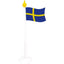 Svensk flagga med fot - Swedish flag with foot-Swedishness