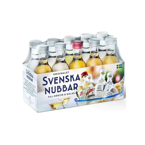 Svenska nubbar - Snaps Assortment 10 small bottles a 50ml total 500ml 38.8% vol - 2 packs-Swedishness