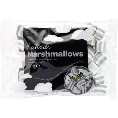 Treatville Marshmallows Lakrits - Marshmallows Licorice - 150g-Swedishness