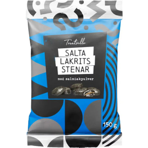 Treatville Salta Lakritsstenar - Salty Licorice Stones - 150g-Swedishness