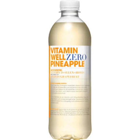 Vitamin Well Zero Pineapple - 50cl-Swedishness