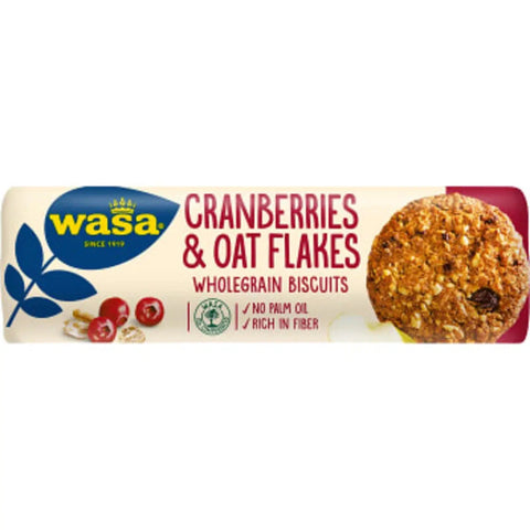 Wasa Kakor Cranberries & Oat Flakes - Cranberries & Oat Flakes - 250 g-Swedishness