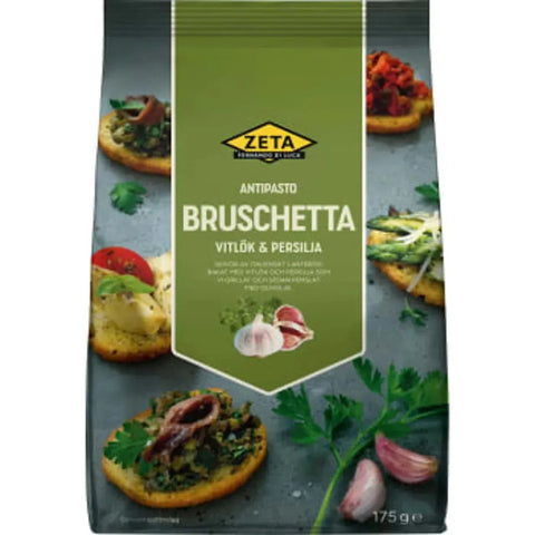 Zeta Bruschetta Vitlök & persilja - Bruschetta Garlic & Parsley - 175g-Swedishness