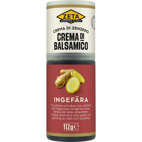 Zeta Crema di Balsamico Ingefära – Ginger Balsamic Glaze - 112g-Swedishness