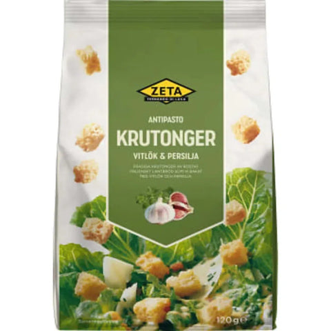 Zeta Krutonger Vitlök & persilja - Croutons Garlic & parsley - 120g-Swedishness