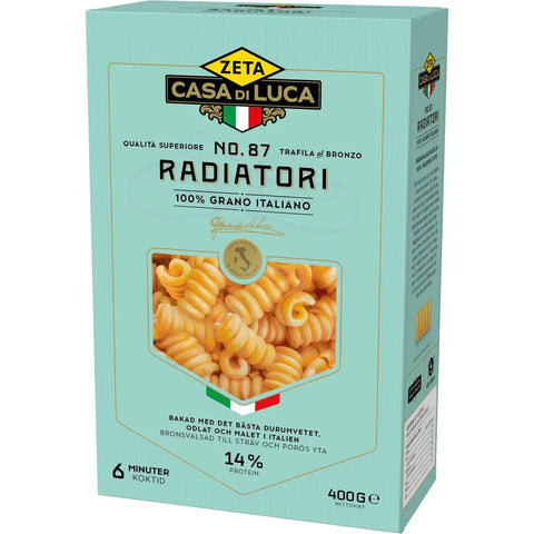 Zeta Pasta Radiatori - Radiatori pasta - 400g-Swedishness