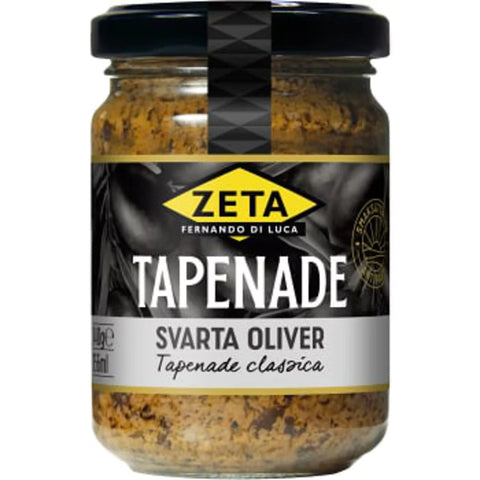 Zeta Tapenade av Oliver Svarta - Tapened Black Olives - 140g-Swedishness