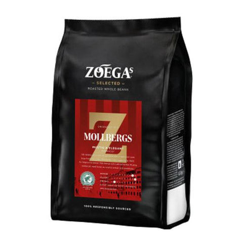 Zoegas Bönor Mollbergs Blandning - Dark Roasted Coffee Beans 450 g-Swedishness