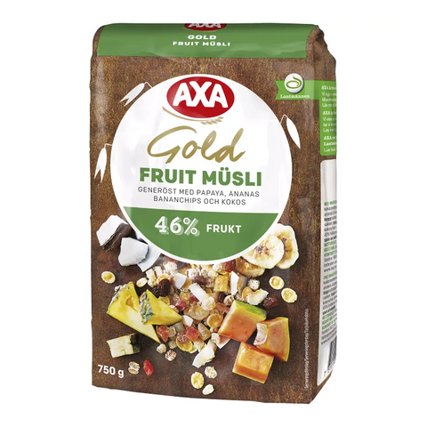 AXA Gold Fruit Müsli - Cereal 750 g-Swedishness