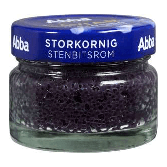 Abba Caviar Svart Storkorning Stenbitsrom - Black Lumpfish Roe 80g-Swedishness