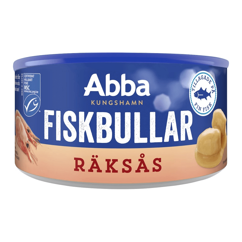 Abba Fiskbullar i Räksås - Fish Dumplings in Shrimp Sauce 375g-Swedishness