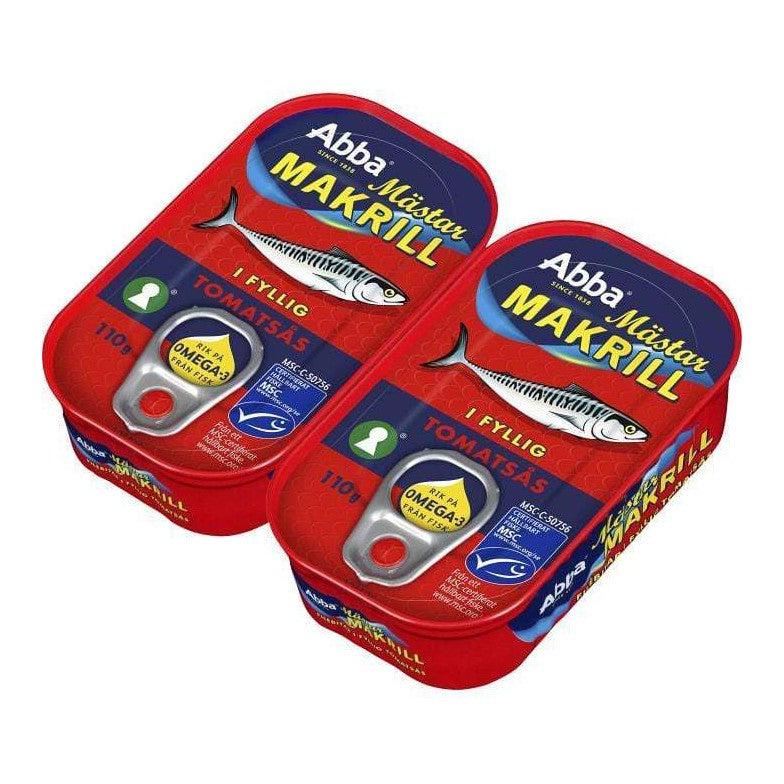Abba Mästarmakrill - Mackrel in tomatosauce 110g 2 p-Swedishness