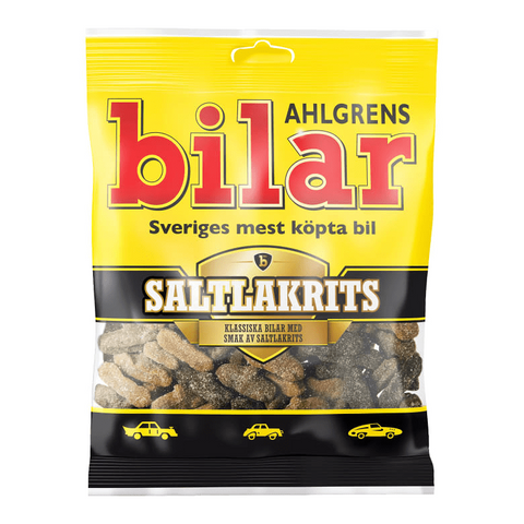 Ahlgrens Bilar Saltlakrits - Salty Liquorice 130g-Swedishness