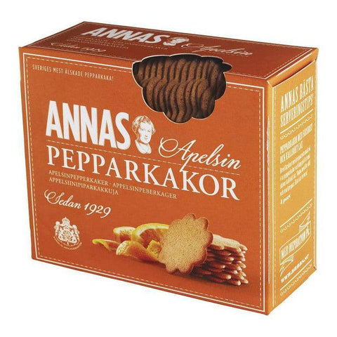 Annas Pepparkakor Apelsin Pepparkakor - Ginger Thins Orange 300 g-Swedishness