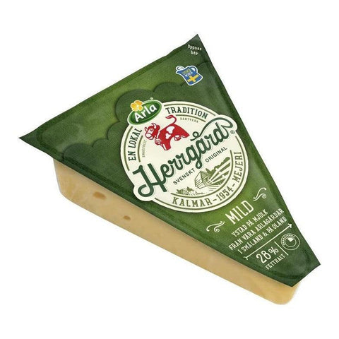 Arla Herrgårdsost Mild 28% - Mild Cheese ca 667 g-Swedishness