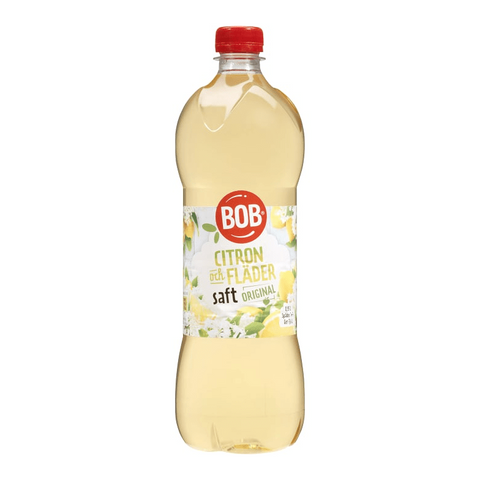 BOB Citron & Fläder saft - Lemon & Elderberry Syrup 95cl-Swedishness