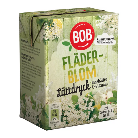 BOB Lättdryck Fläderblom Koncentrat - Syrup Elderflower 2dl-Swedishness