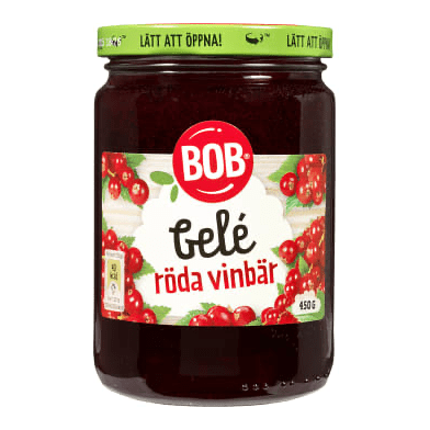 BOB Rödvinbärsgelé - Redcurrant Jelly 450 g-Swedishness